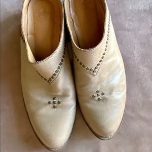 Fiorentini + Baker Tan Leather Studded Mules